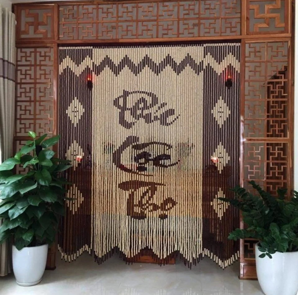 Rèm hạt gỗ bồ đề phòng thờ cúng